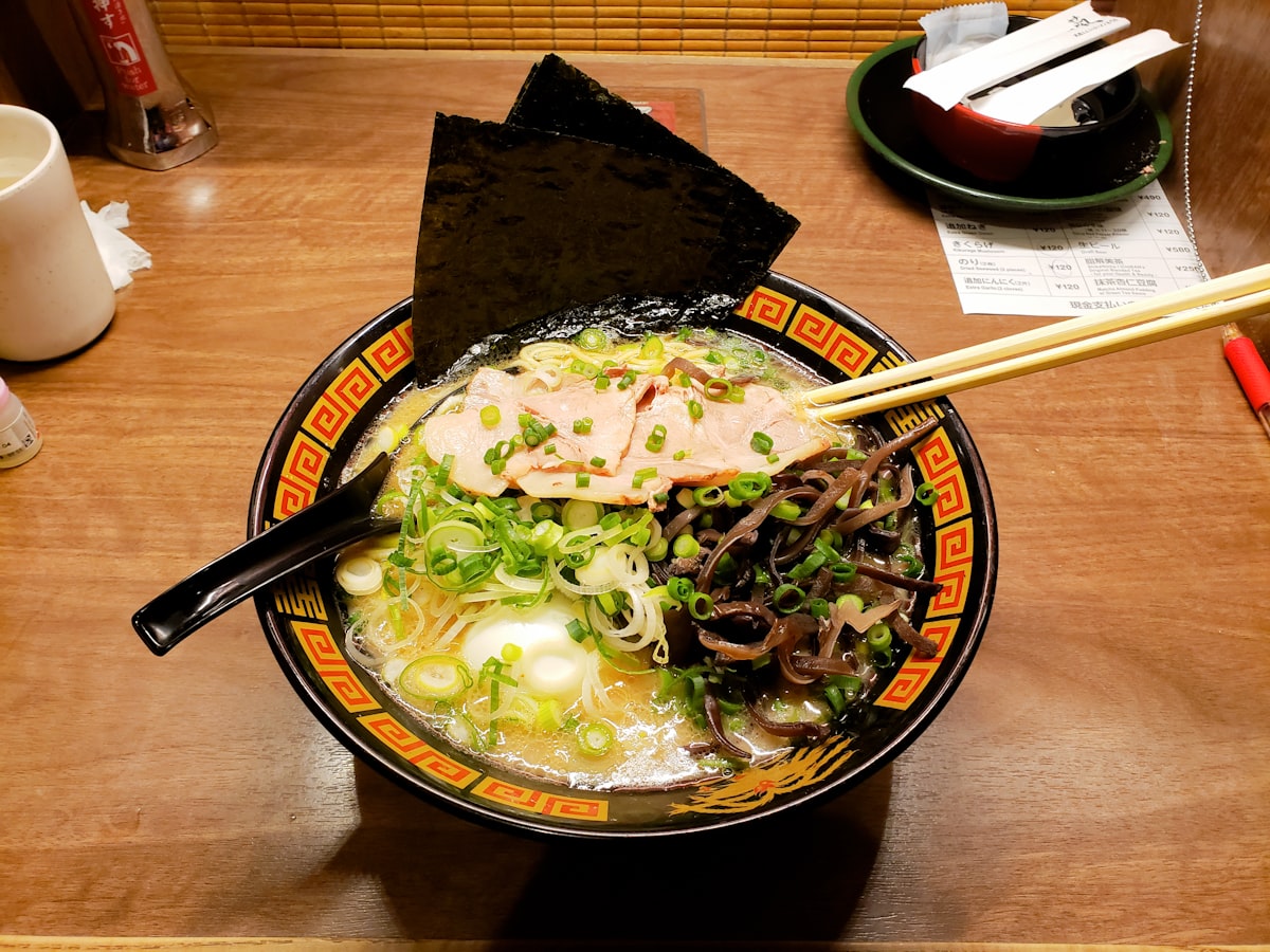 Ramen bowl representing Japan food travel