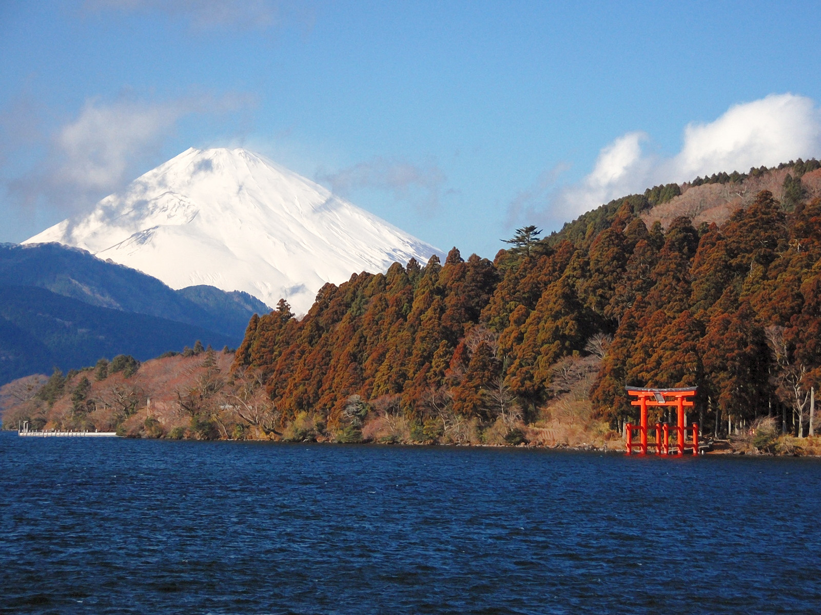 Lake Ashi and Mount Fuji in Hakone