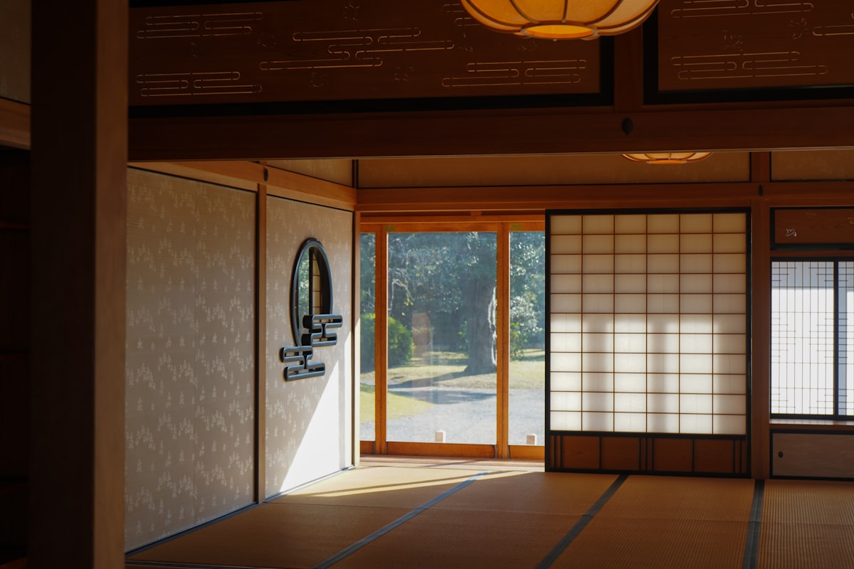Traditional Japanese room representing hotels and ryokan