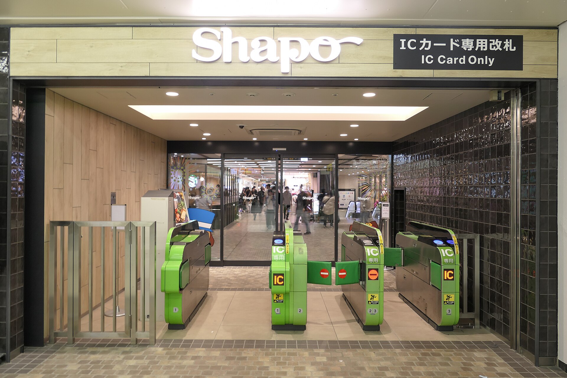 IC-card-only ticket gate at a JR East station