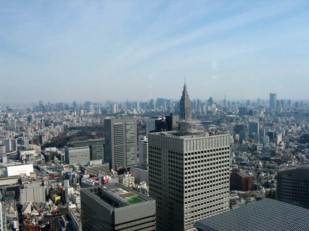 Tokyo skyline at dusk