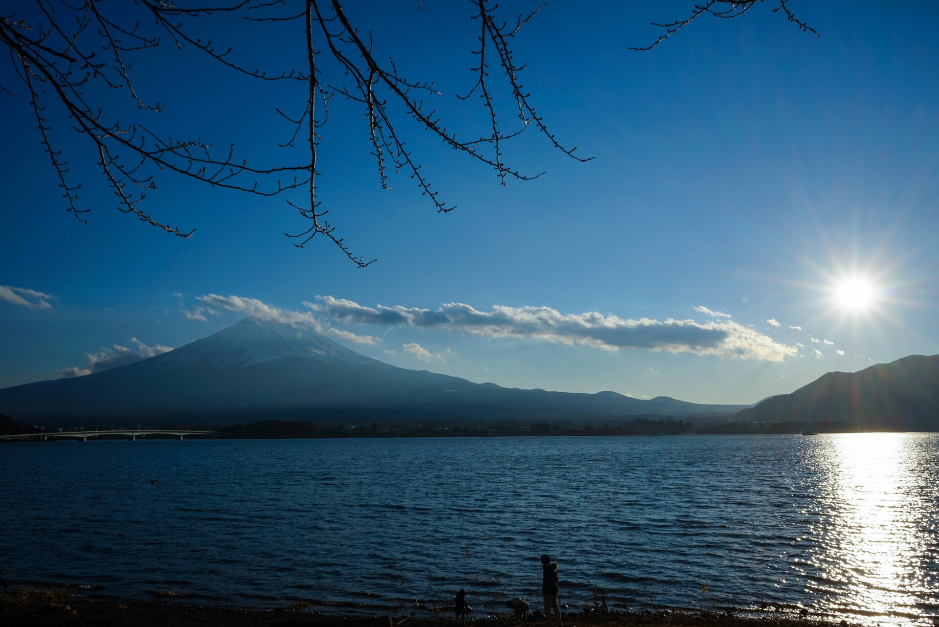 Mount Fuji across Lake Kawaguchi