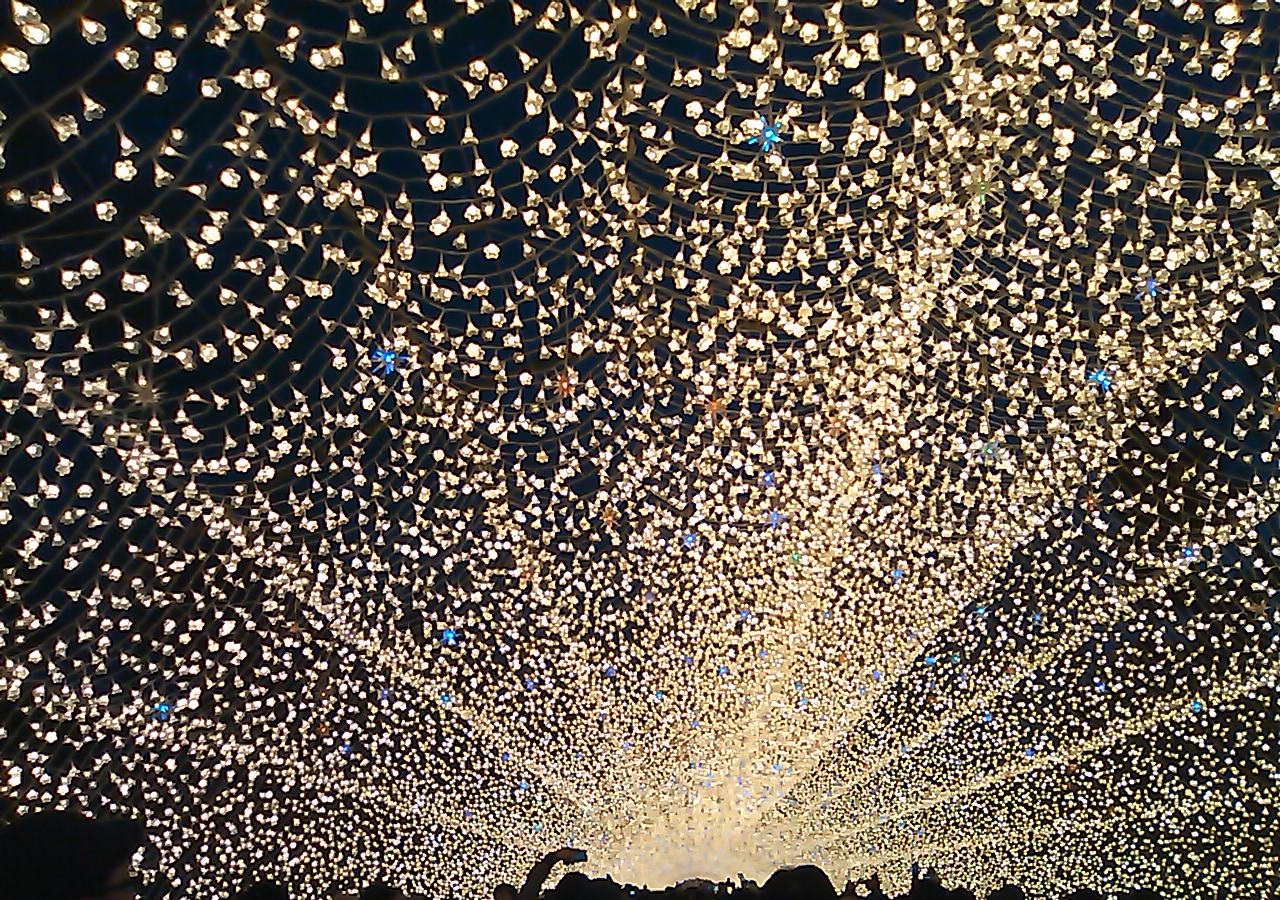 Illumination lights at Nabana no Sato