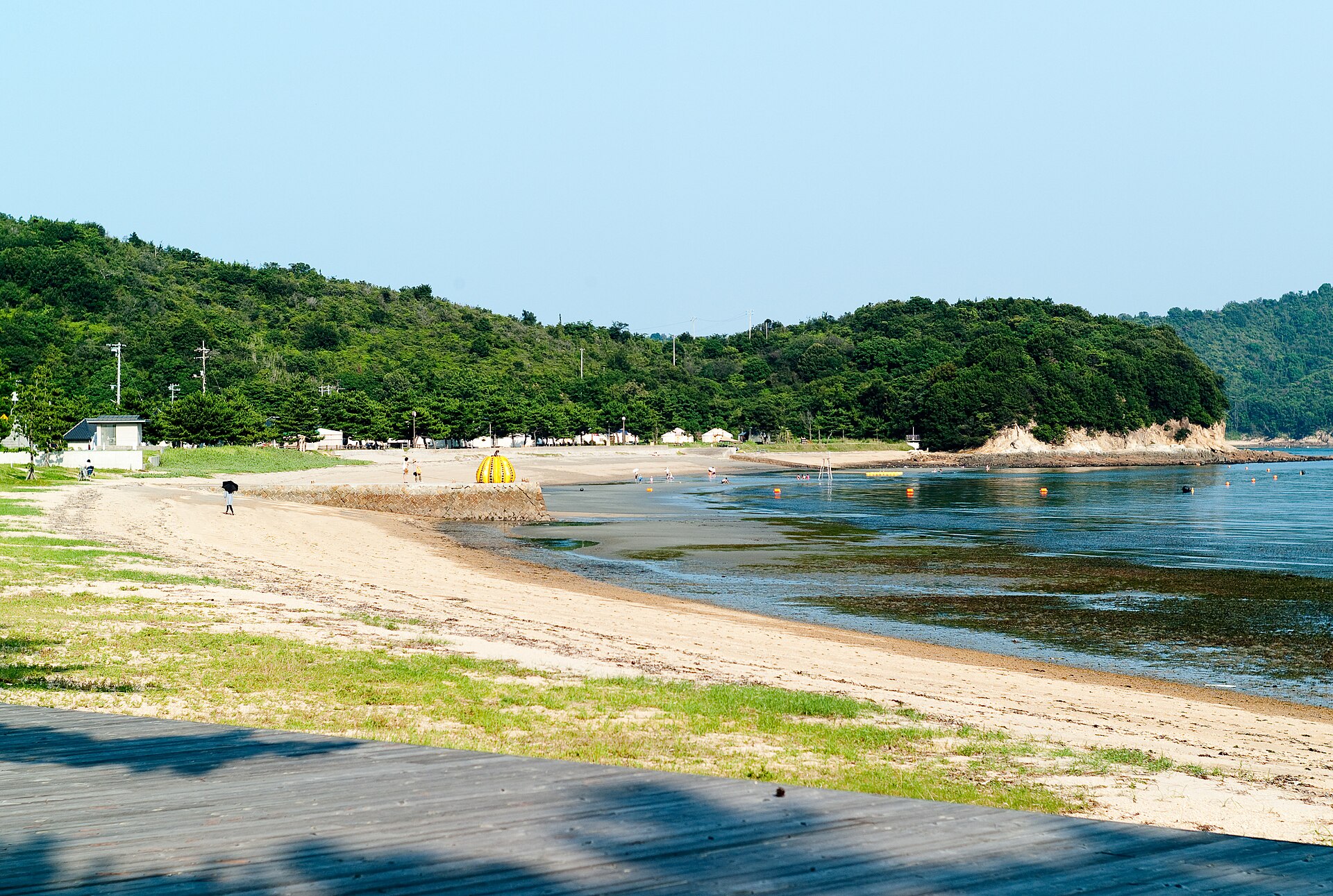 Coastline beside Benesse House on Naoshima