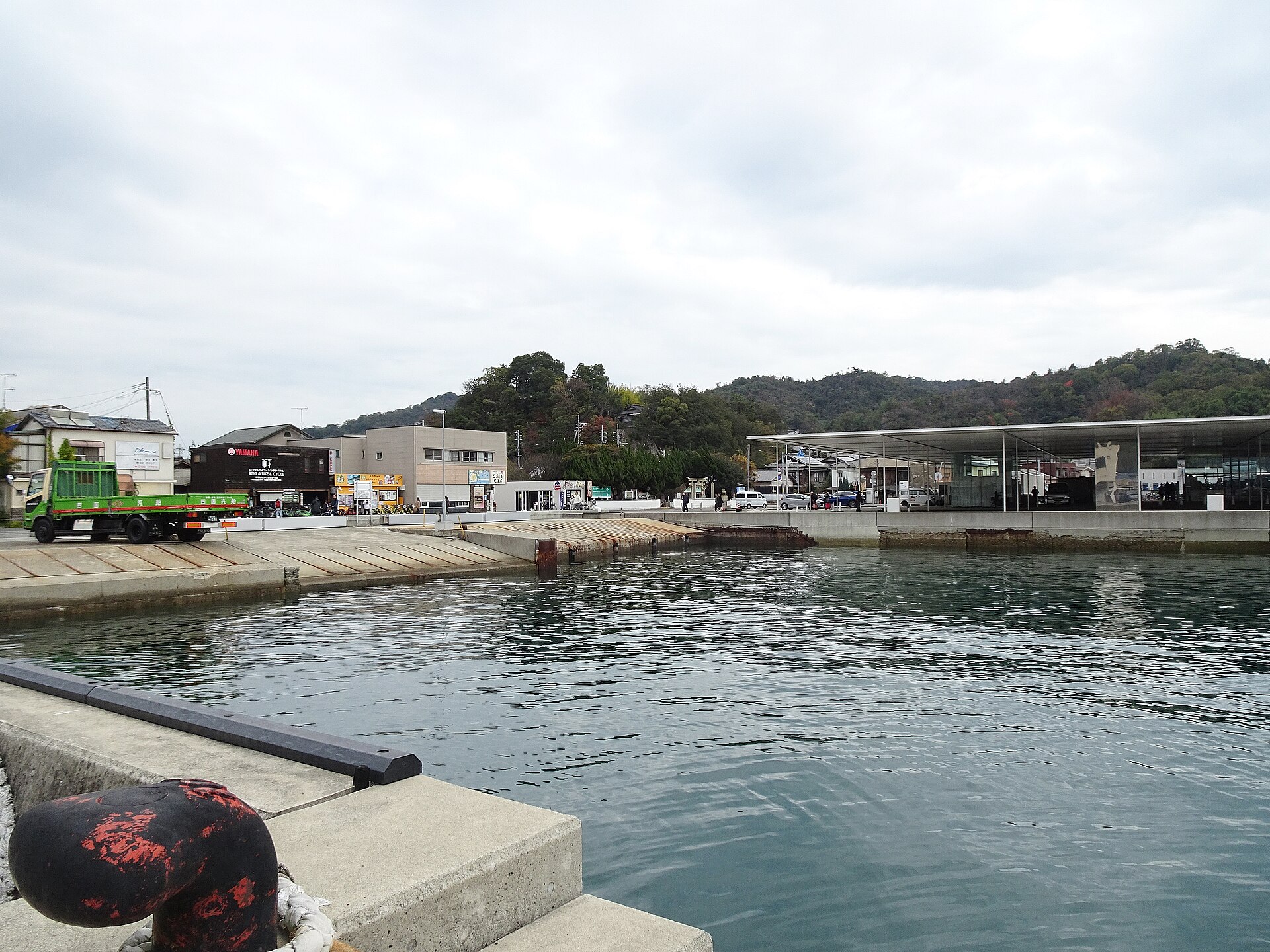 Quayside at Miyanoura Port on Naoshima