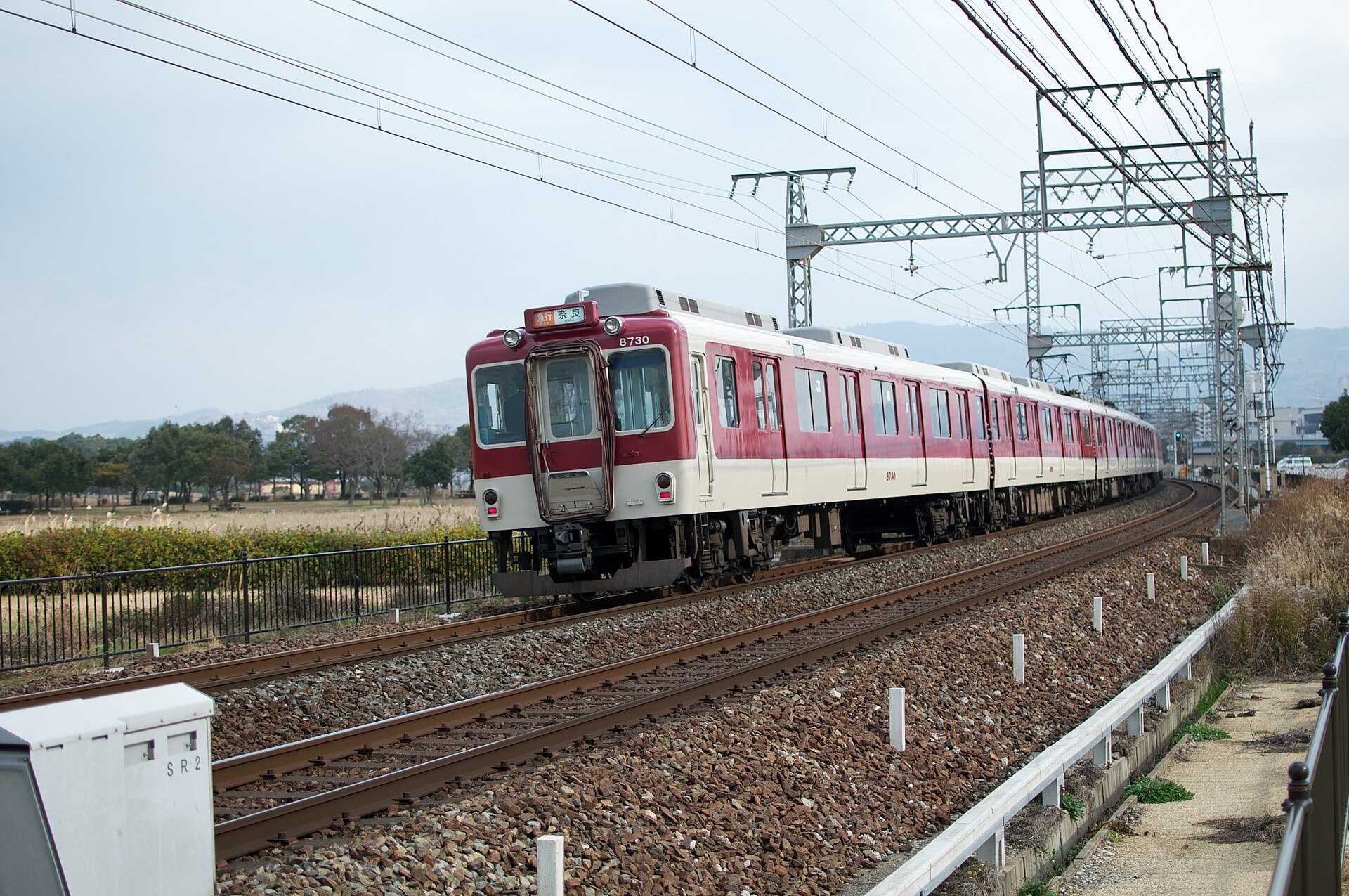 Kintetsu train on the Nara Line