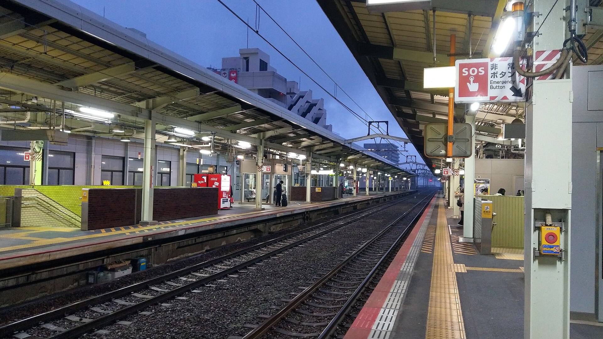 Platform at Matsue Station