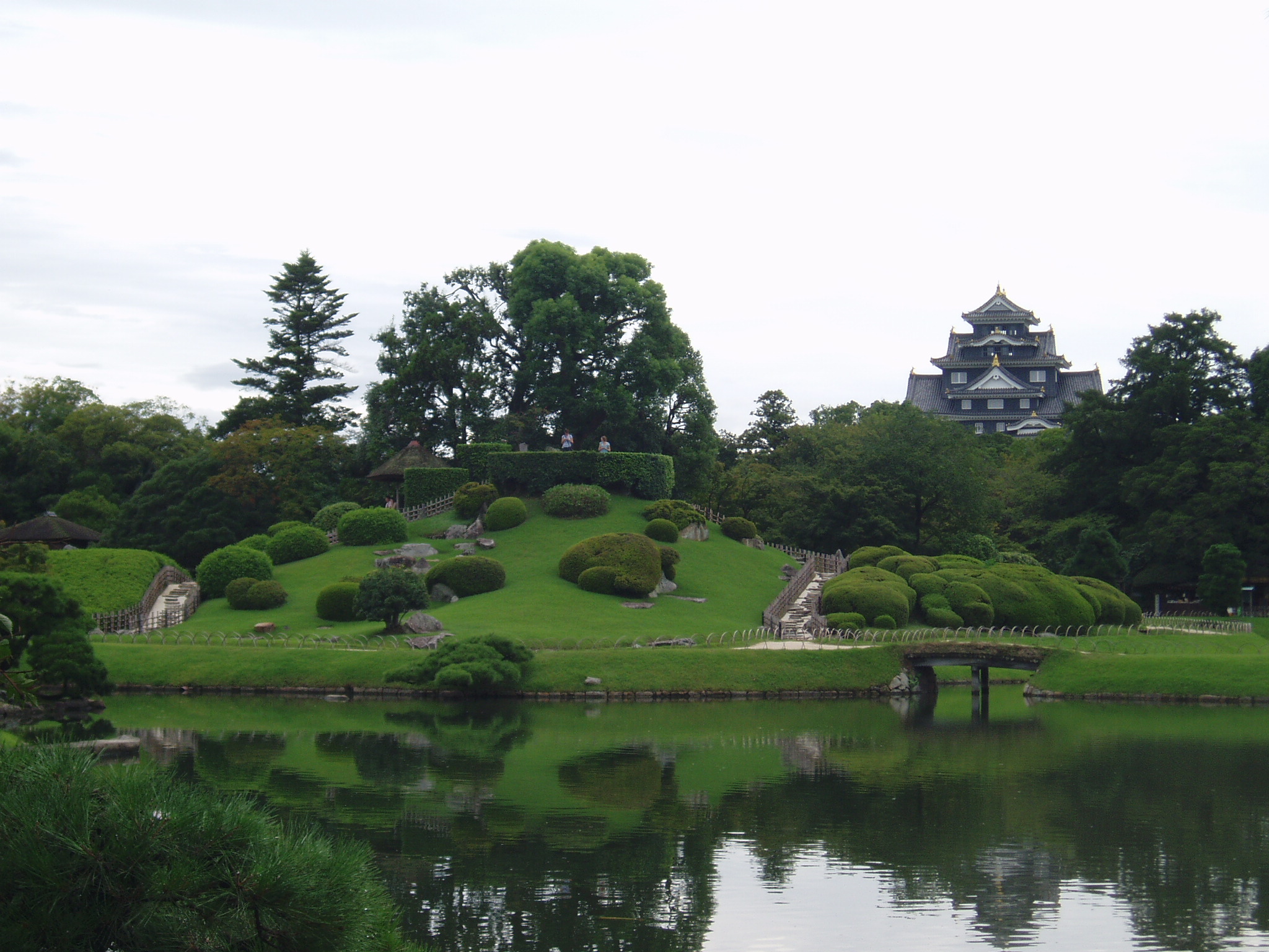 Okayama Castle viewed from Korakuen garden