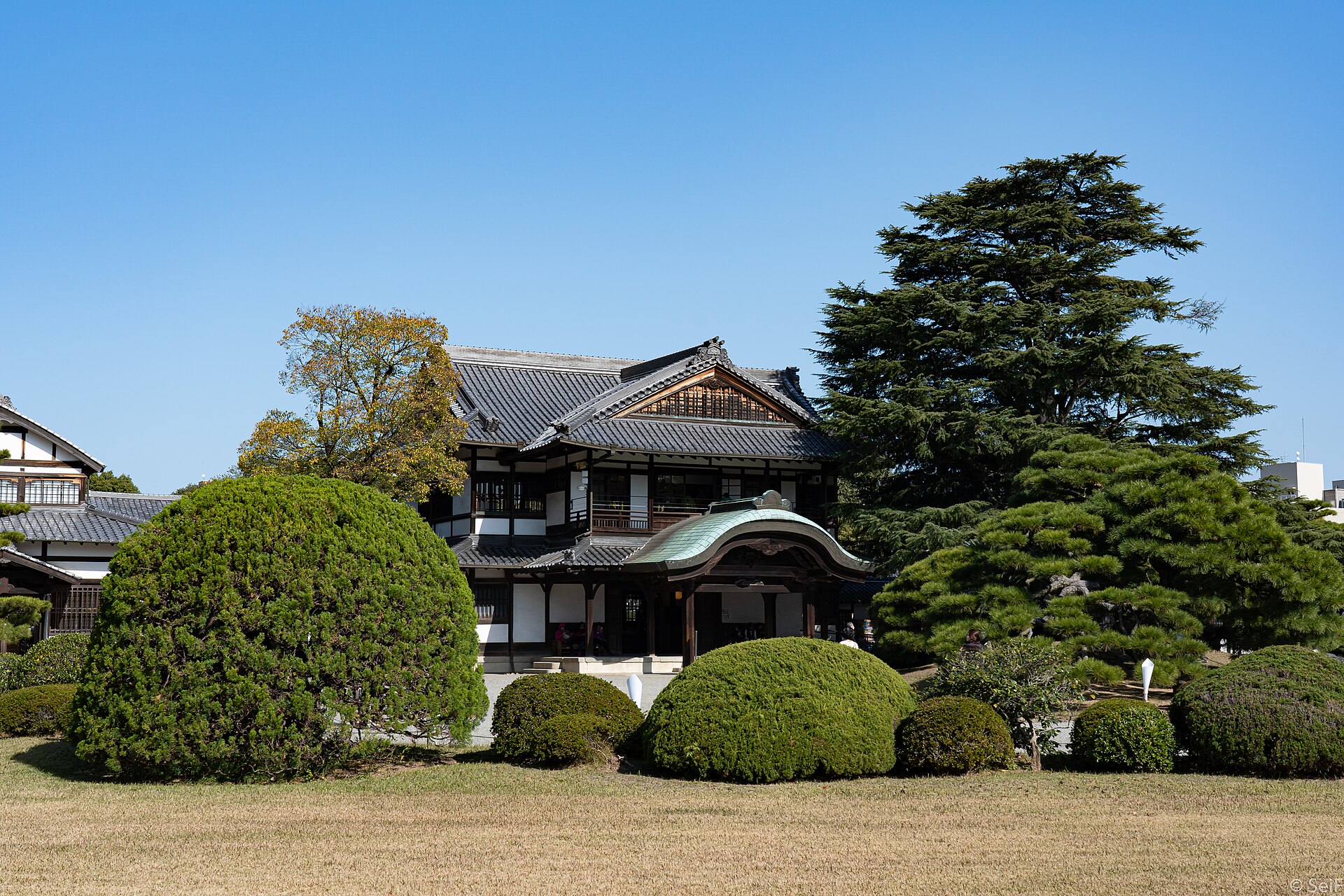 Historic building at Ritsurin Garden in Takamatsu