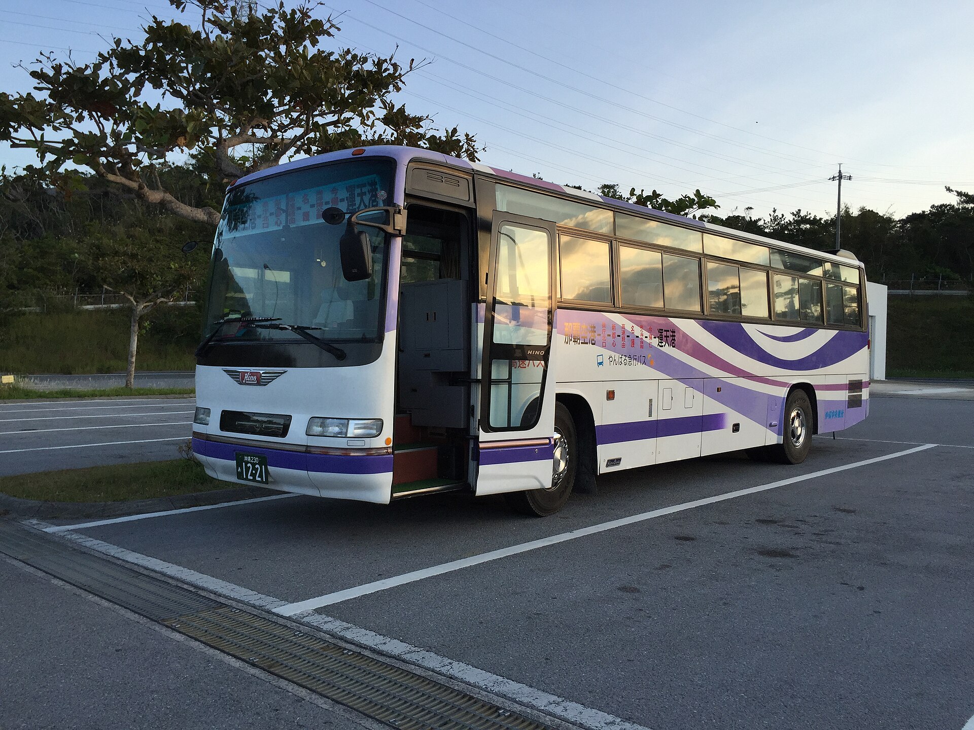 Yanbaru Express Bus vehicle in Okinawa